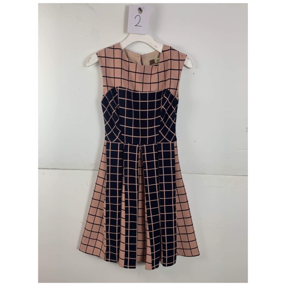 Anthropologie Eva Franco Geometrical Print Sleeveless Mini Dress